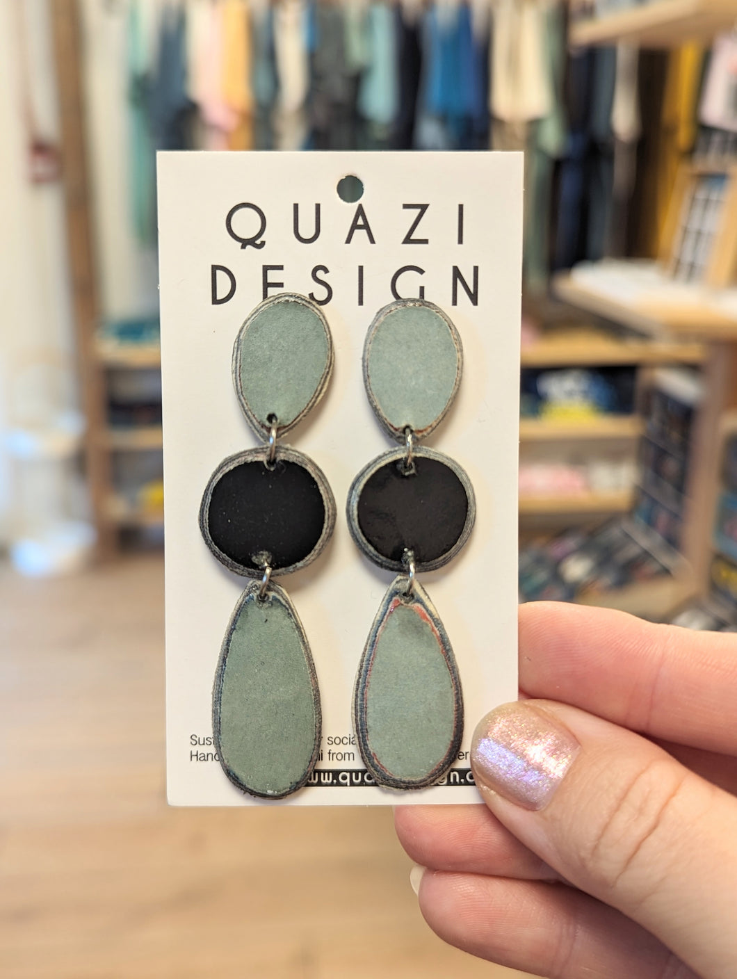 Imvula Sage & Green Earrings