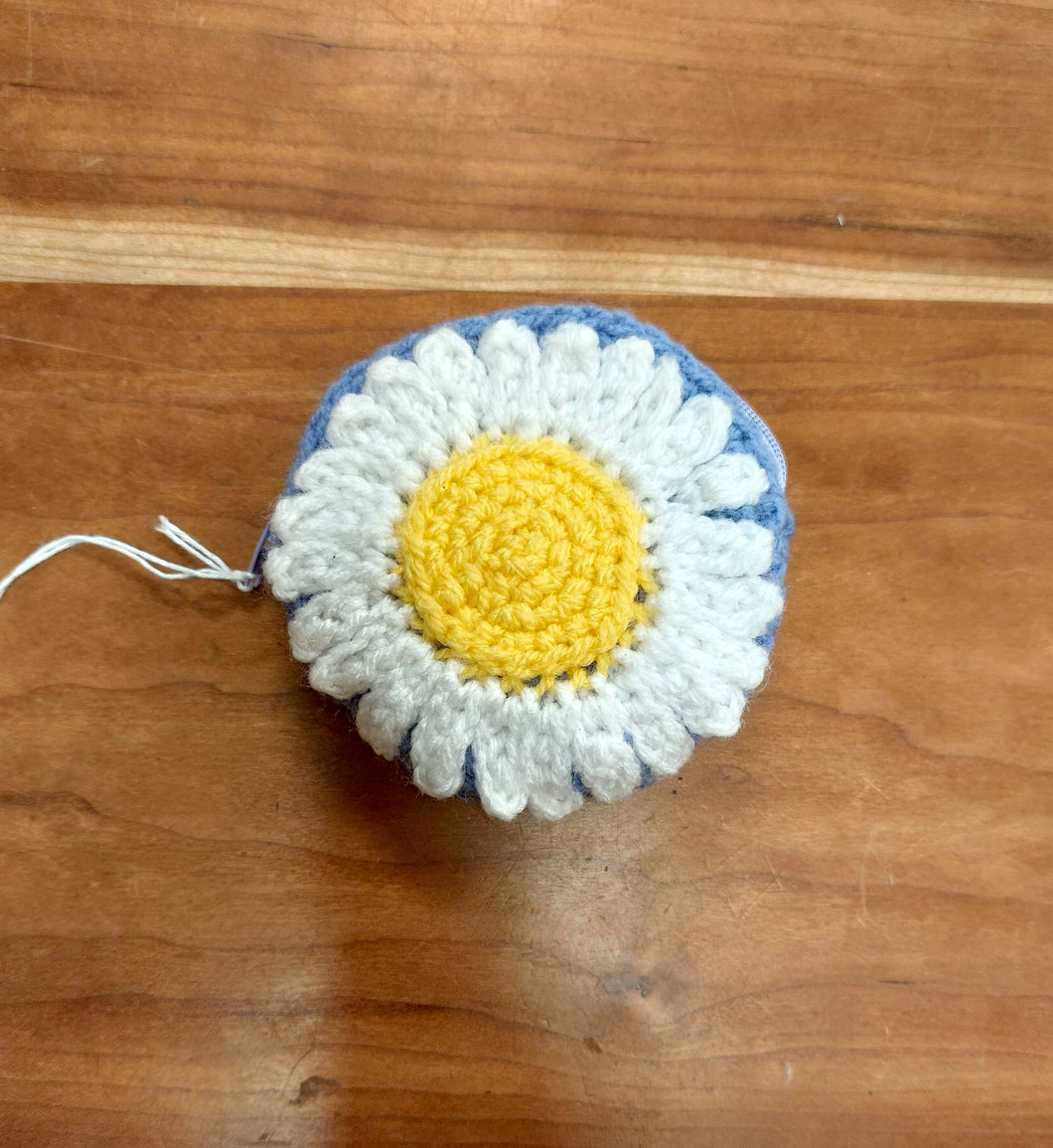 Handmade Daisy Crochet purse