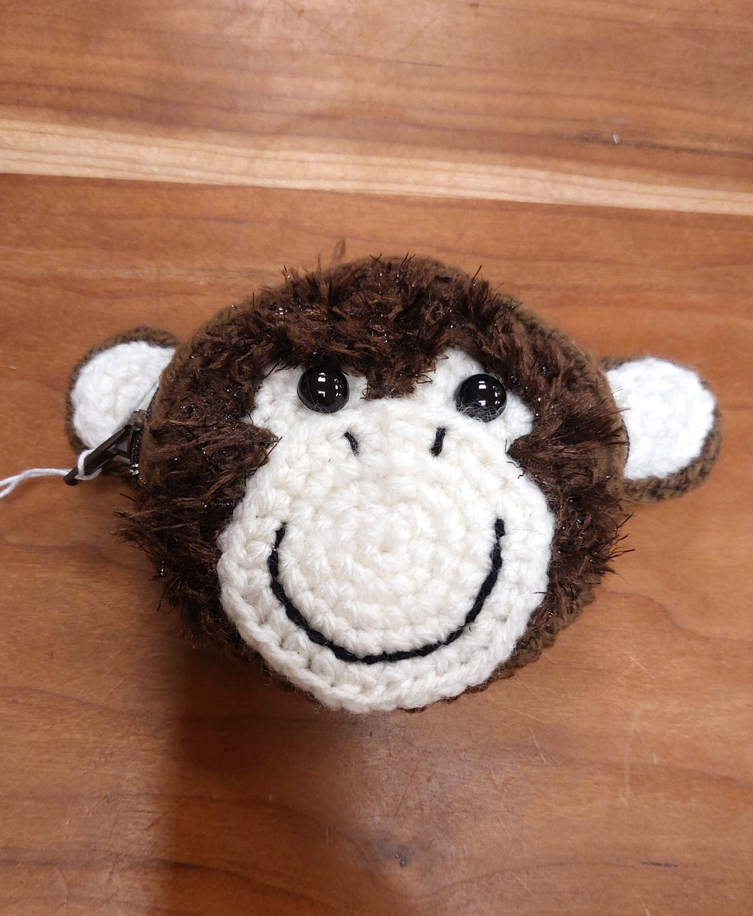 Handmade Chimp Crochet purse