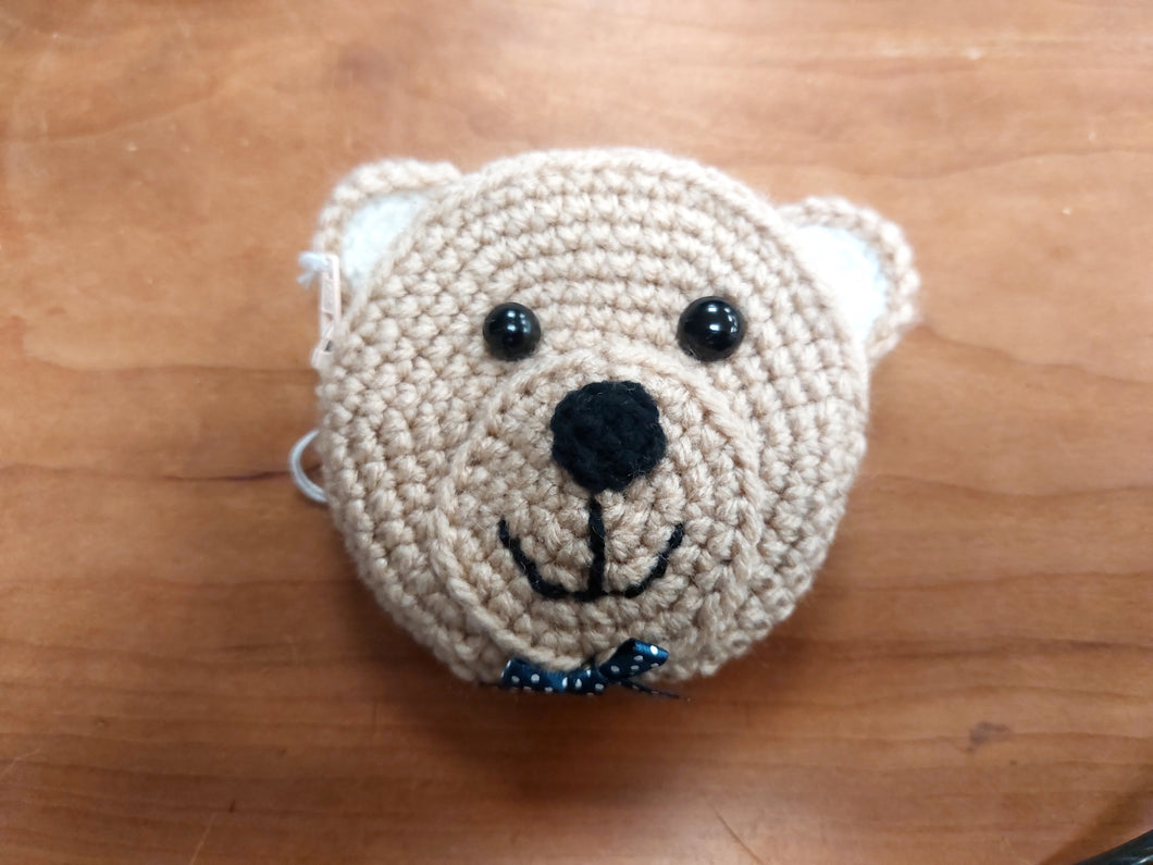 Handmade Bear Crochet purse