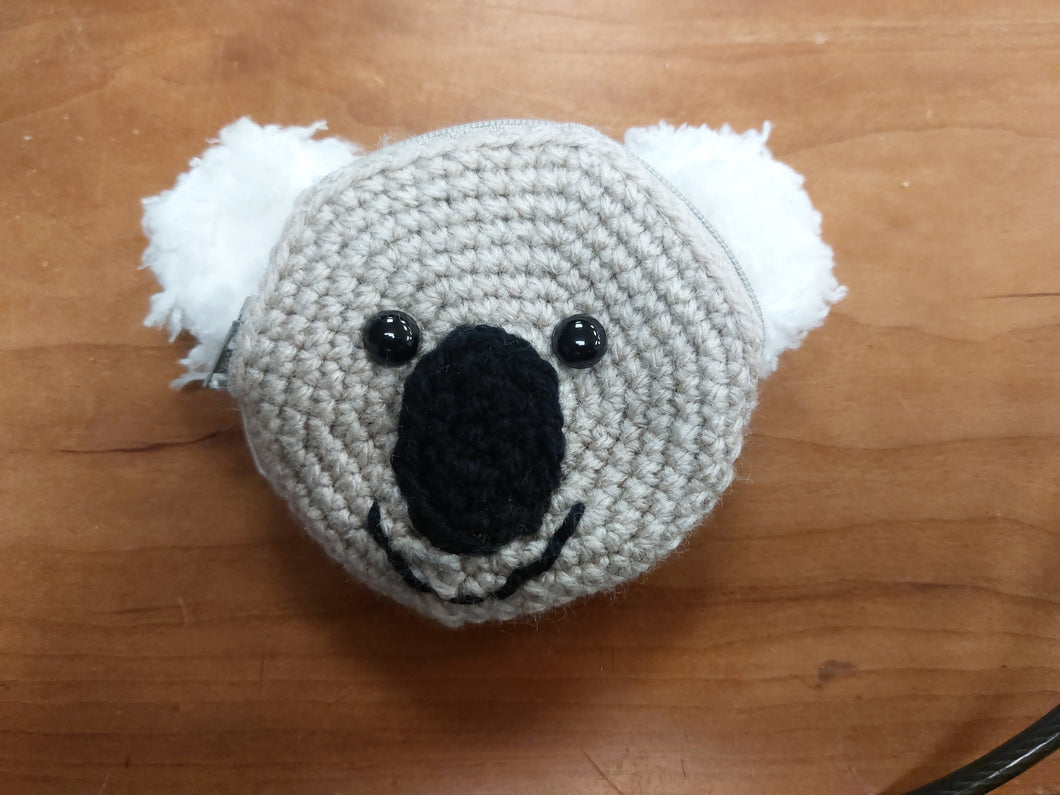 Handmade Koala Crochet purse