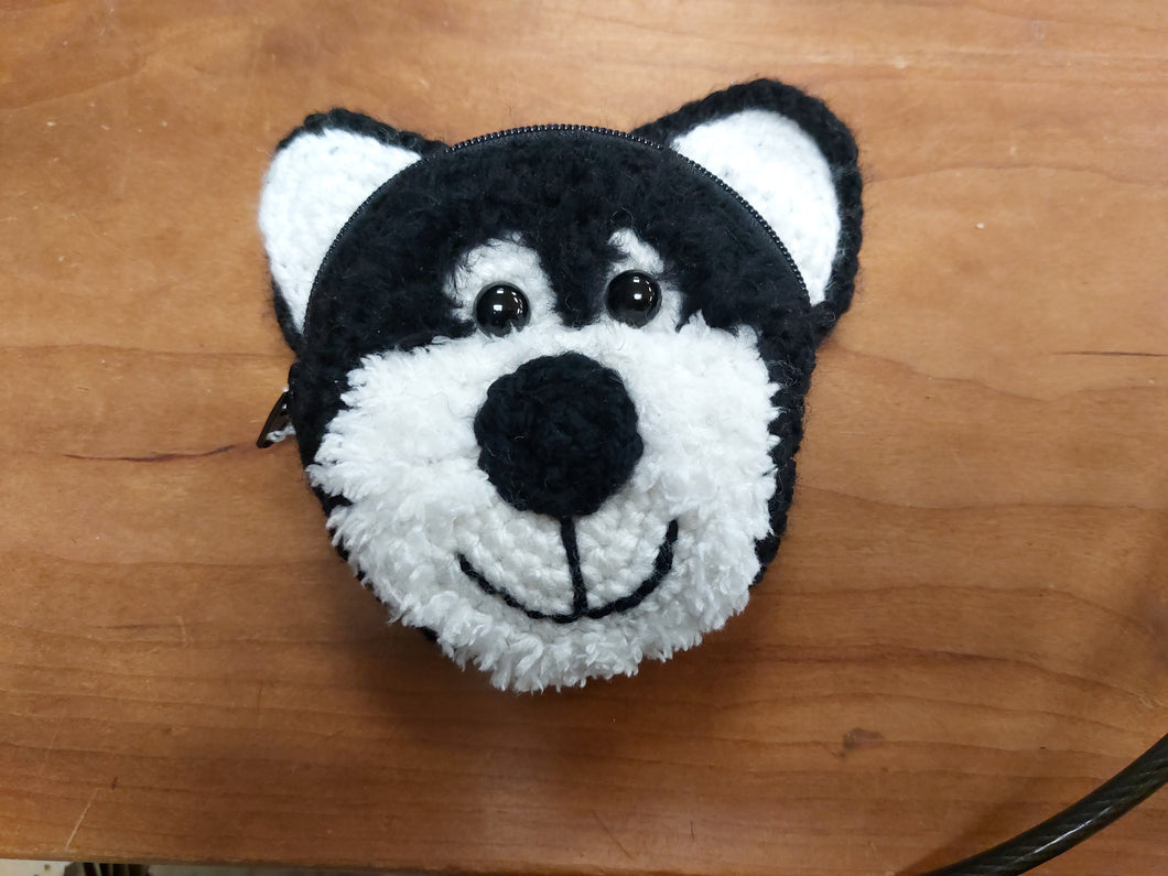 Handmade Husky Crochet purse