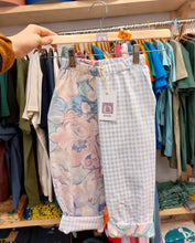 Load image into Gallery viewer, Floral &amp; Gingham sustainable kids Trousers 3-4 yrs
