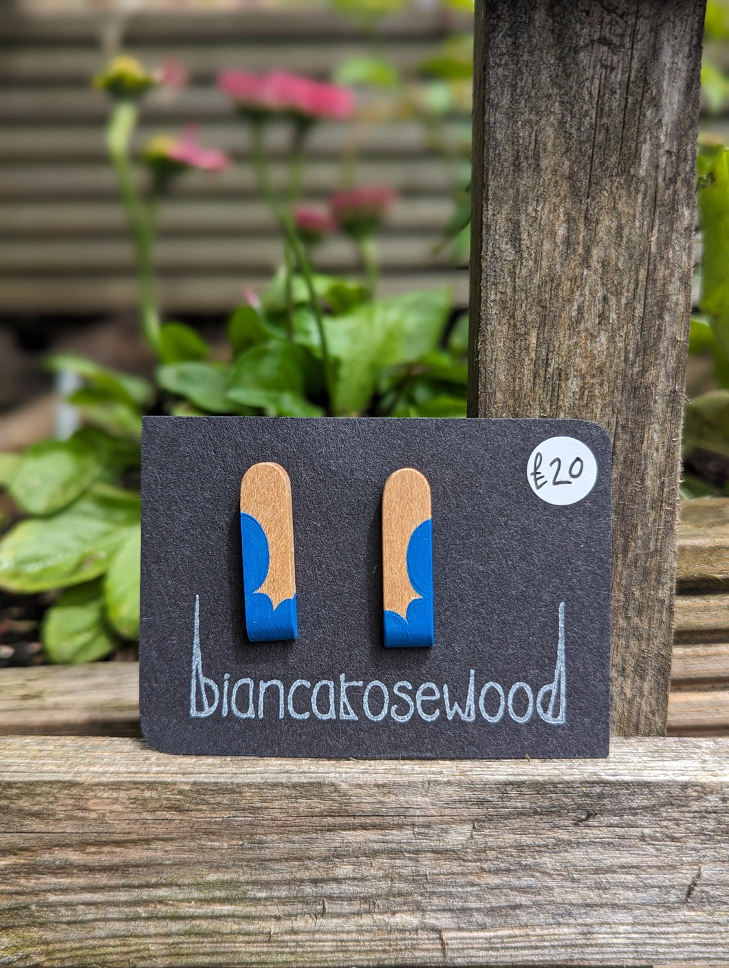 Wooden Studs Cloud - Cobalt Blue