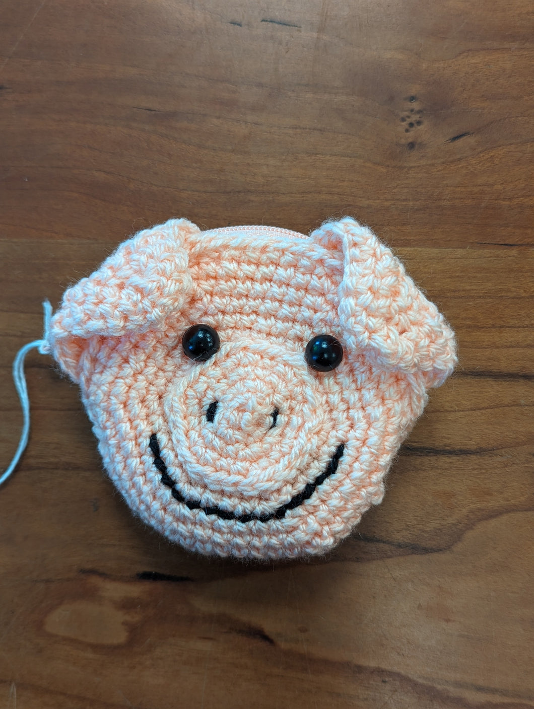 Pig Crochet Purse