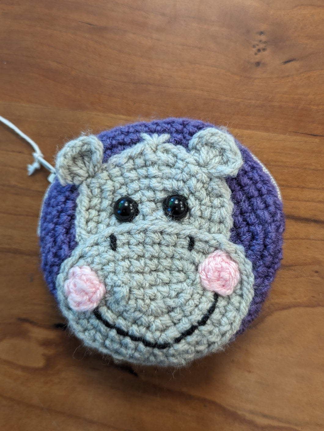 Hippo Crochet Purse