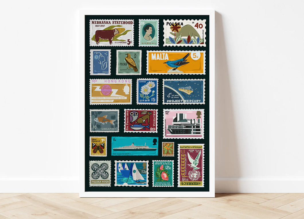 Travel Stamps - A3