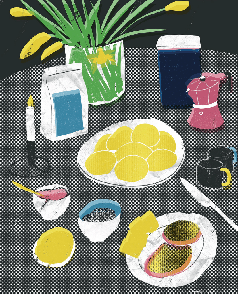 Still life breakfast Print