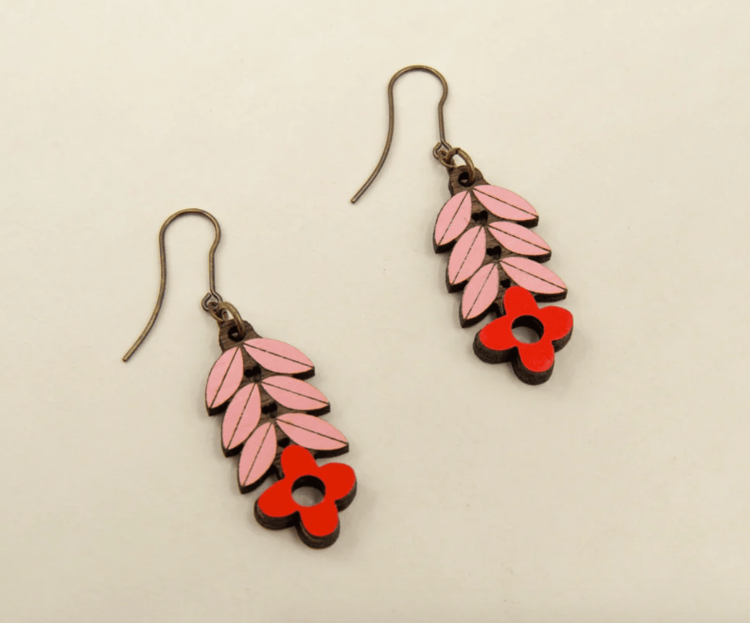 Hygge Flower Earrings - Pink