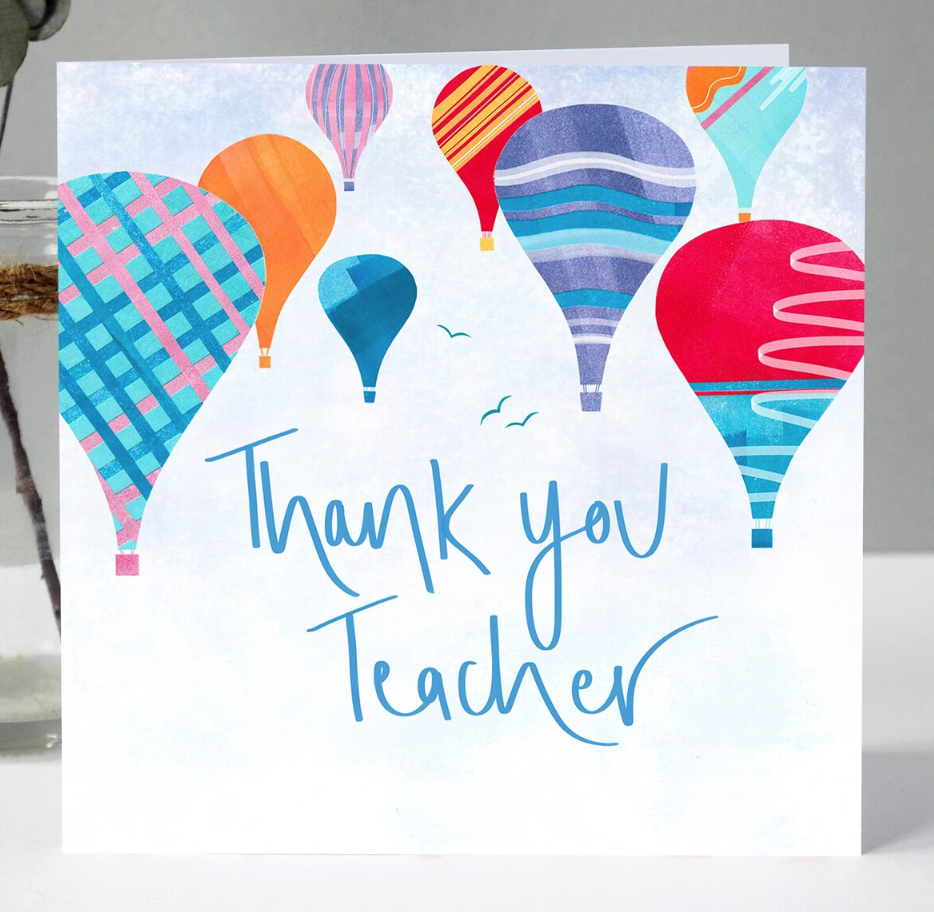 Thankyou Teacher balloons card