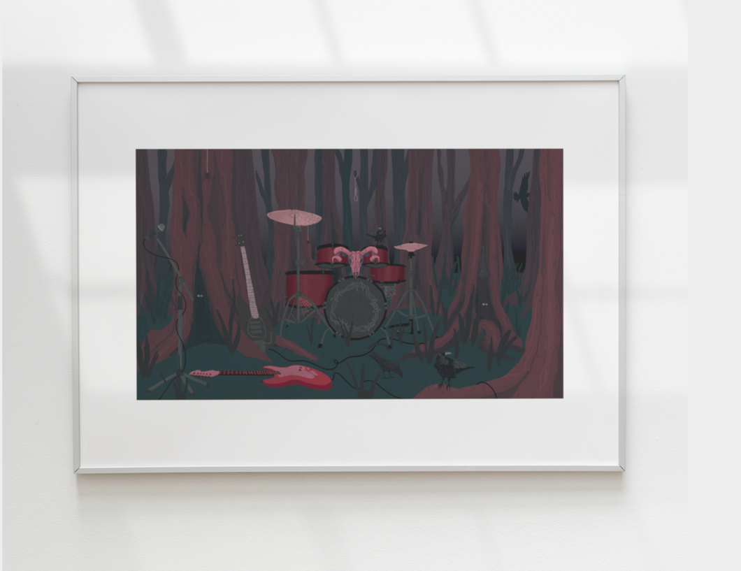 Grim Woodland Print