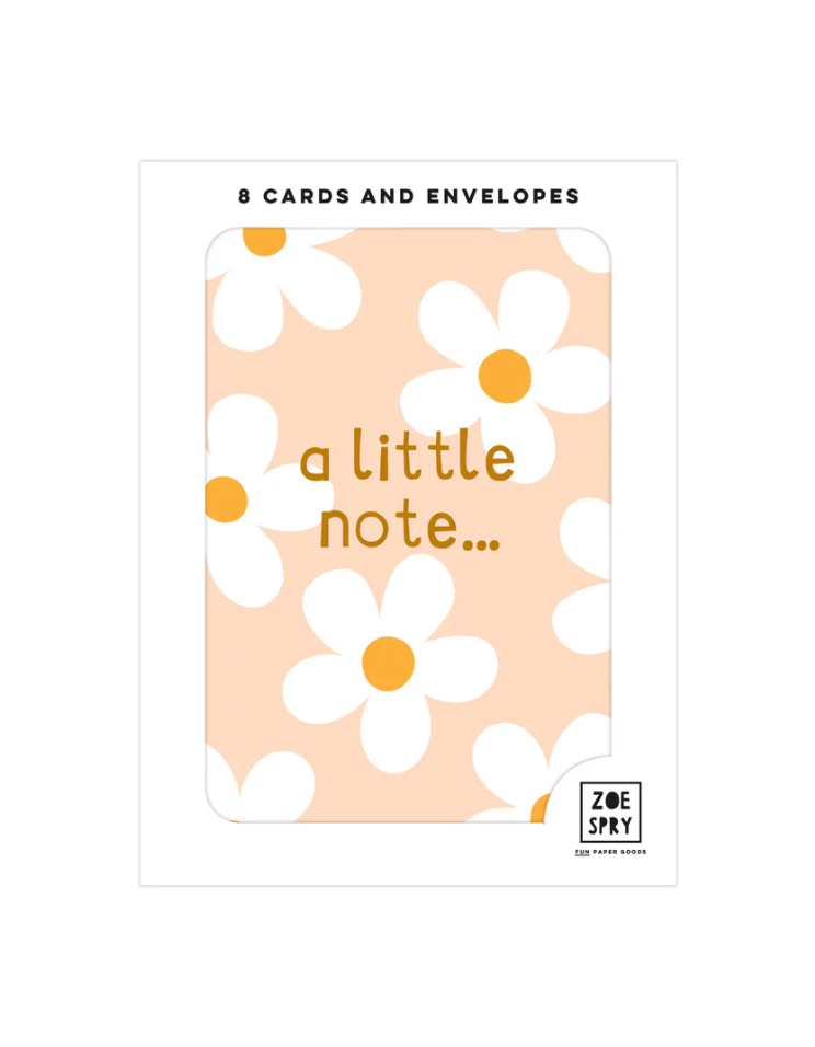 Daisies 'a little note' (8 card pack)