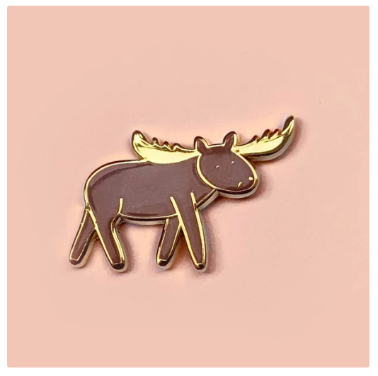 Moose Enamel Pin