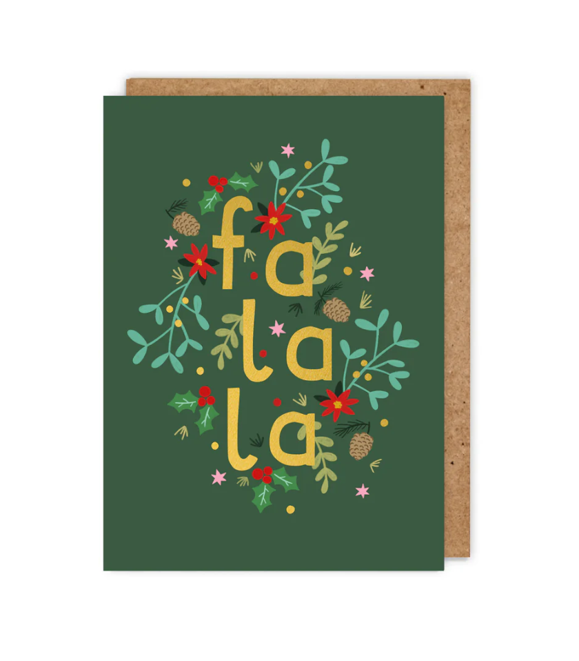 Fa La La La Christmas Card