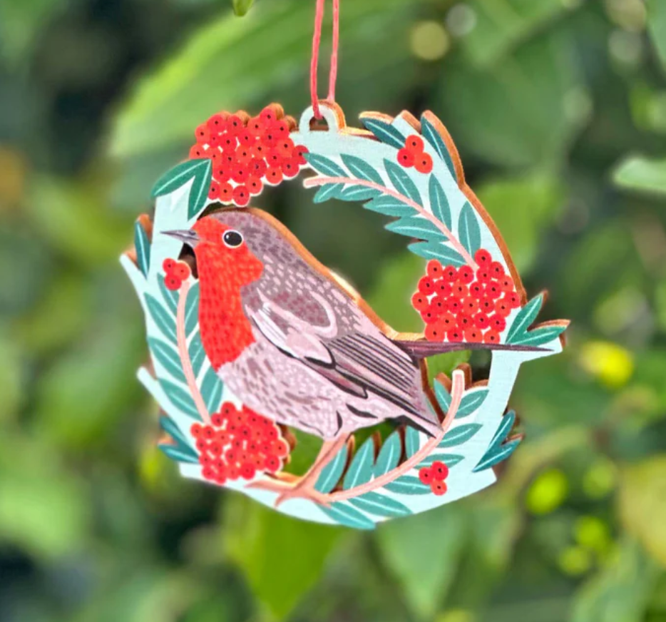 Robin & Rowan Berries Decoration