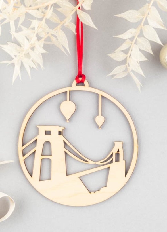 Christmas Decoration Clifton Suspension Bridge Wreath