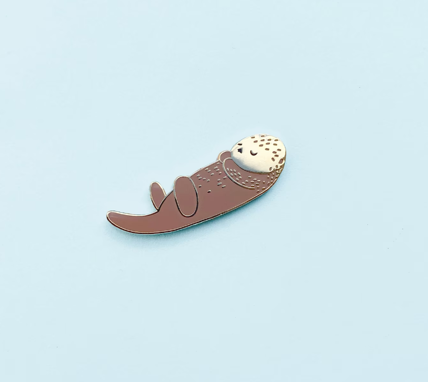 Sea Otter Enamel Pin