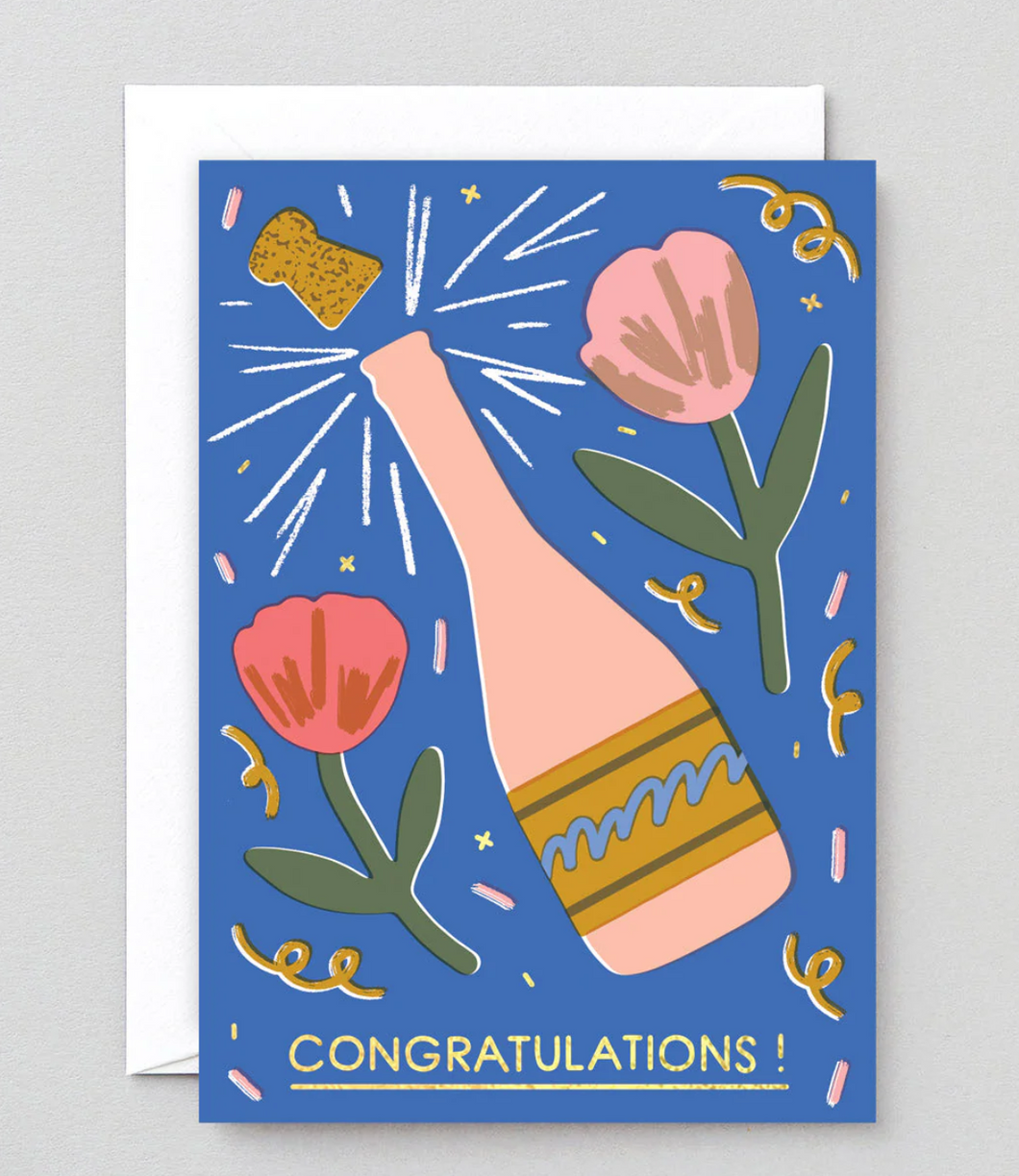 Congratulations Champagne Card