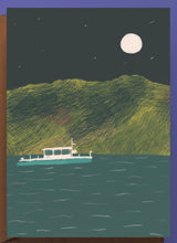 Load image into Gallery viewer, Ullswater Steamer at Night  Print - A4
