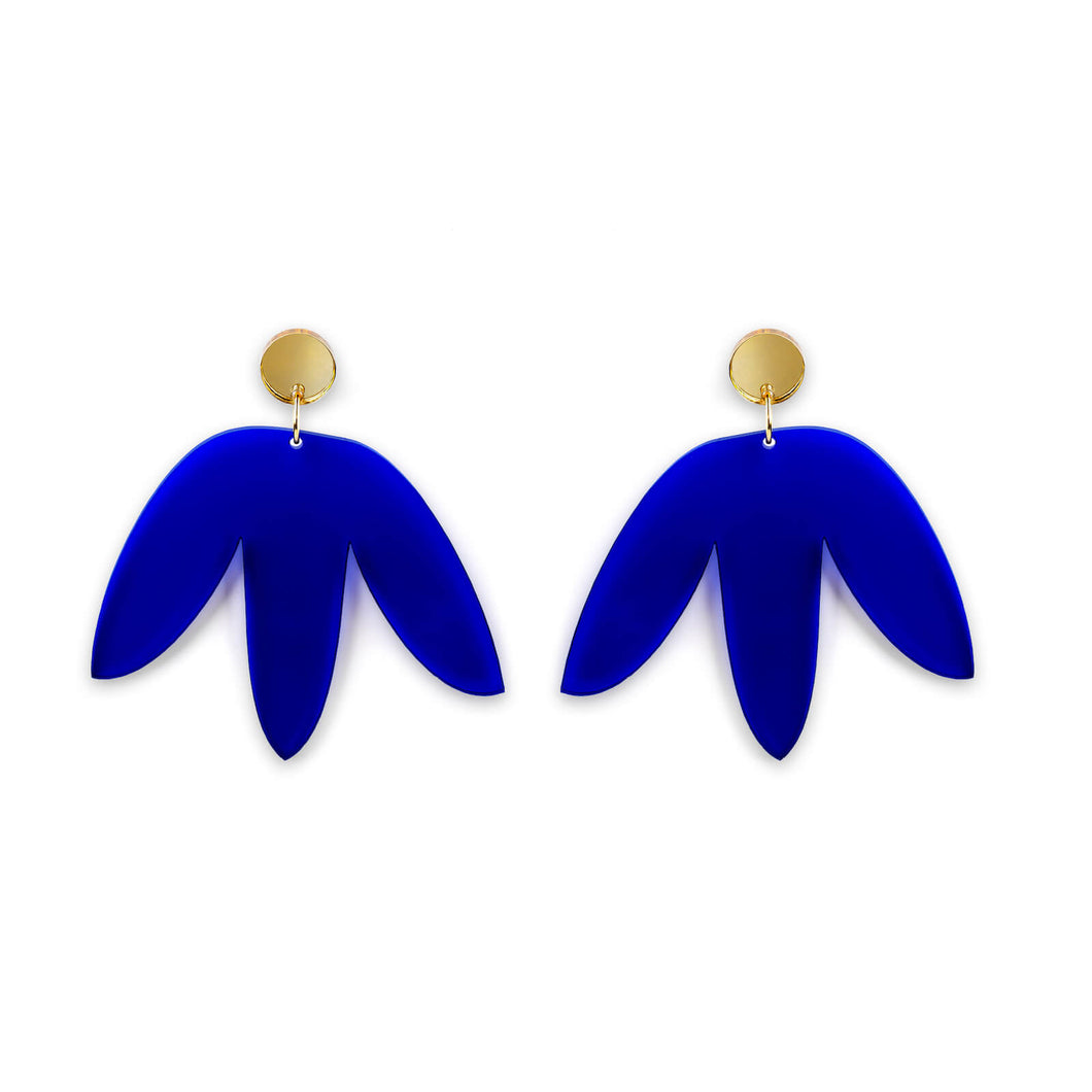 Matisse Statement Earrings - Blue