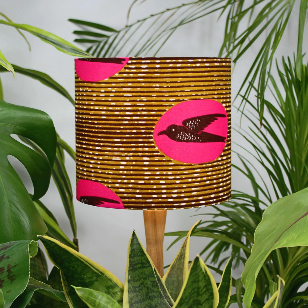 Swallow African Print Lampshade