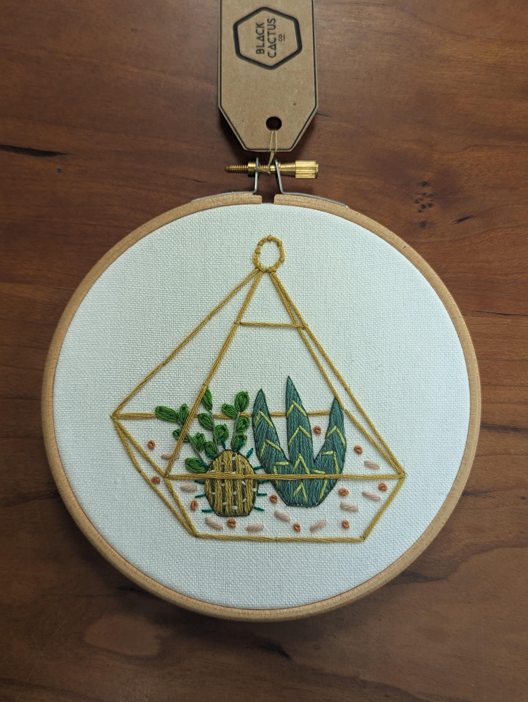 Terrarium Embroidery Hoop