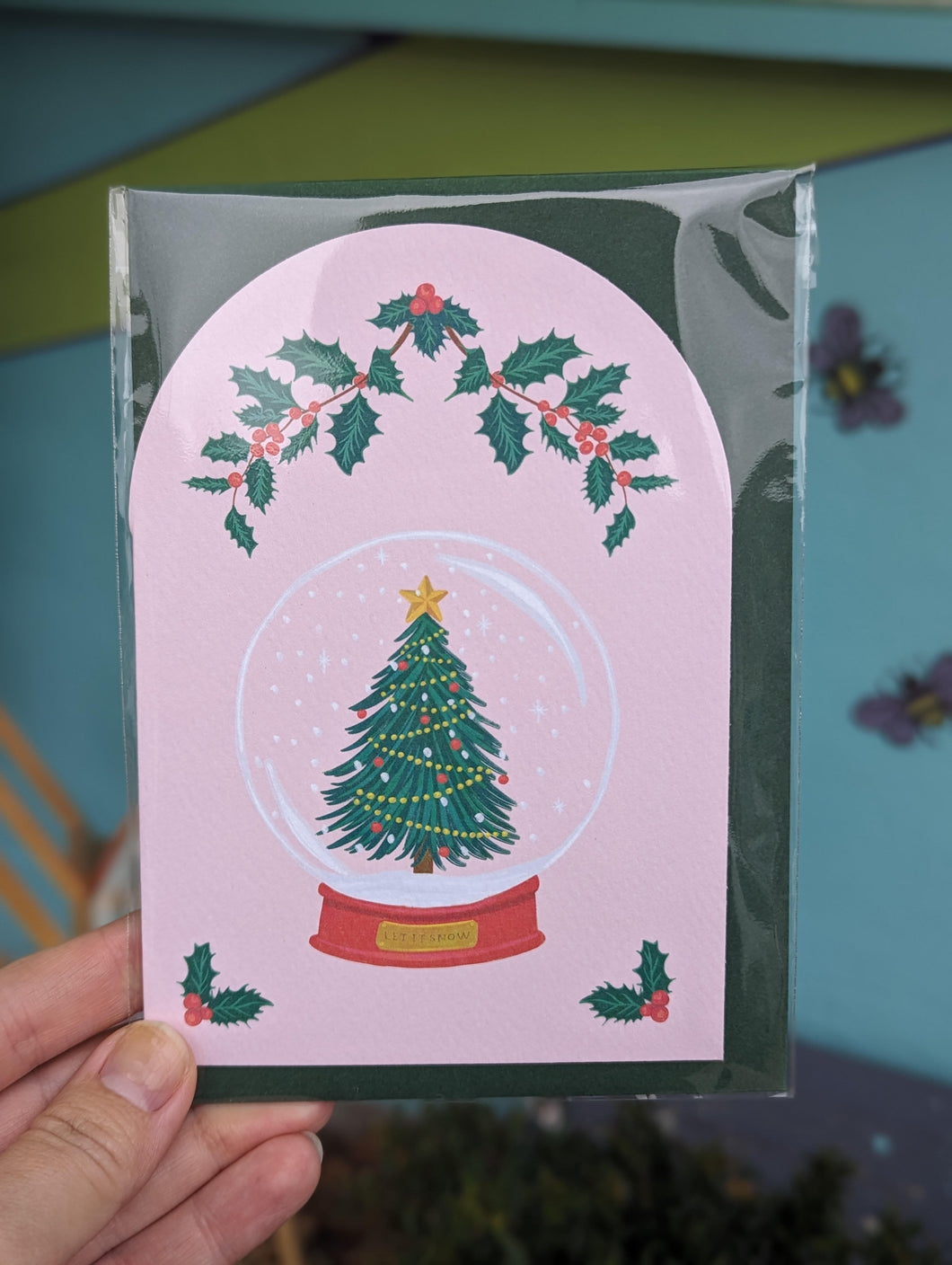 Snow Globe Christmas Tree card