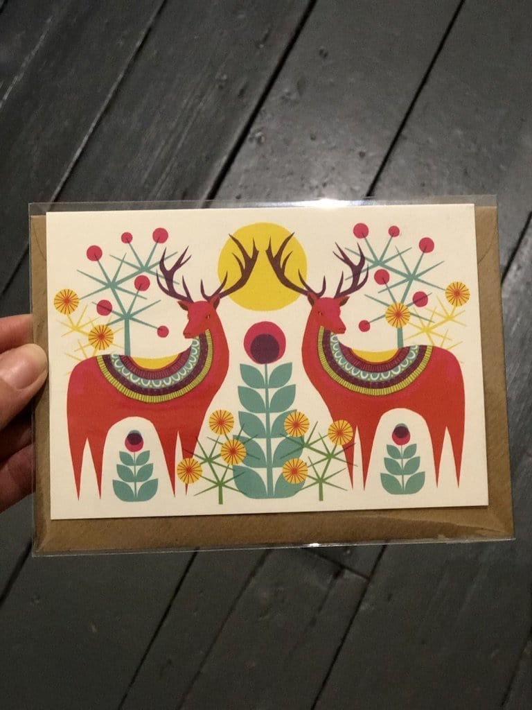 Stag Christmas Card