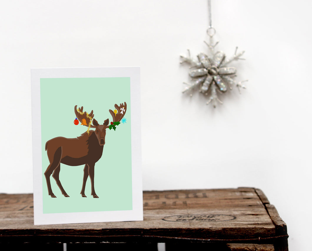 Christmas Moose Card