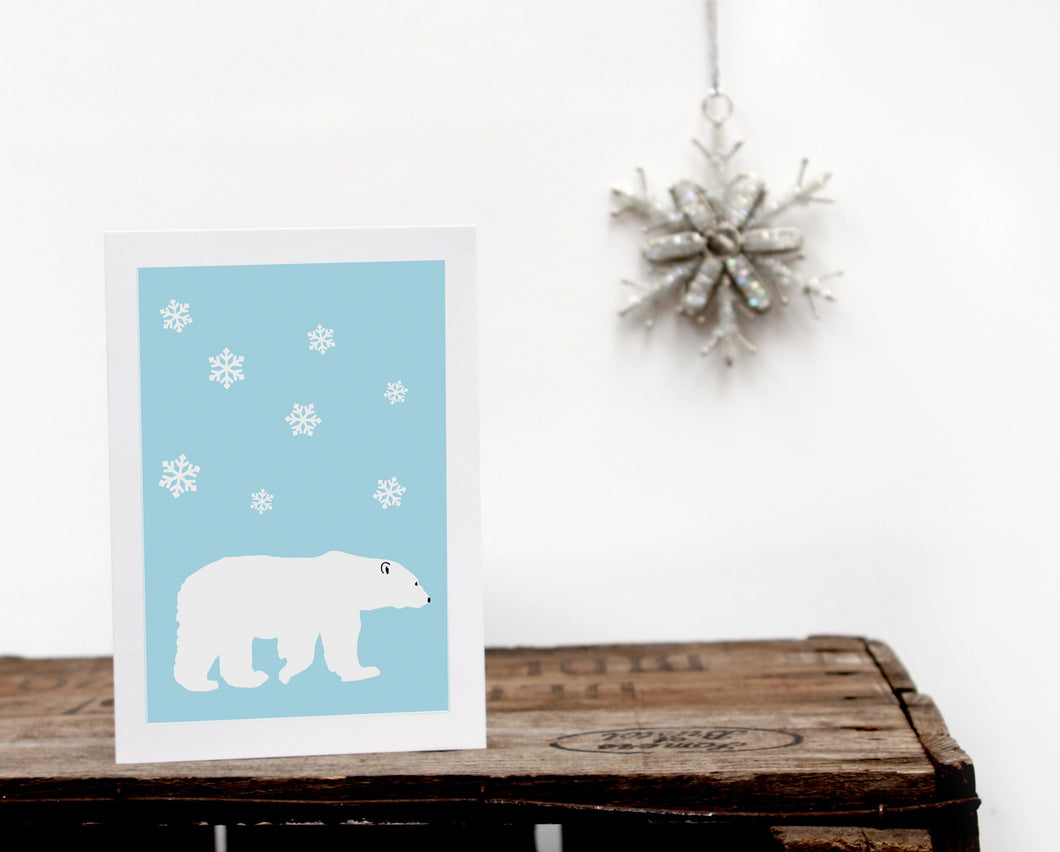 Christmas Polar Bear Card