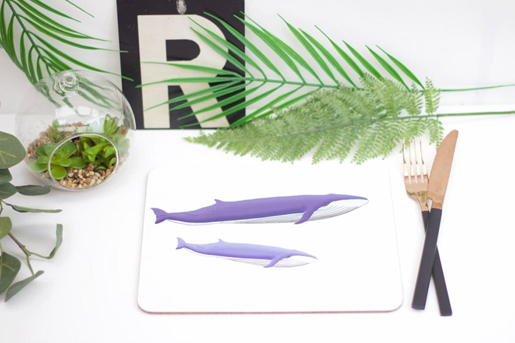 Blue Whales Placemat