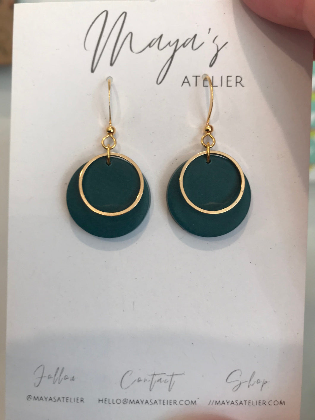 Lynn: Teal earrings