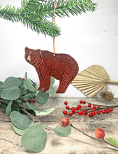 Load image into Gallery viewer, Wooden Bear Christmas Tree Decoration
