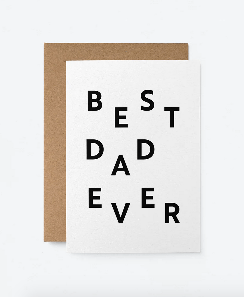 Best Dad Ever Greetings Card