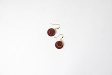 Load image into Gallery viewer, Lynn: Burgandy earrings
