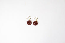 Load image into Gallery viewer, Lynn: Burgandy earrings
