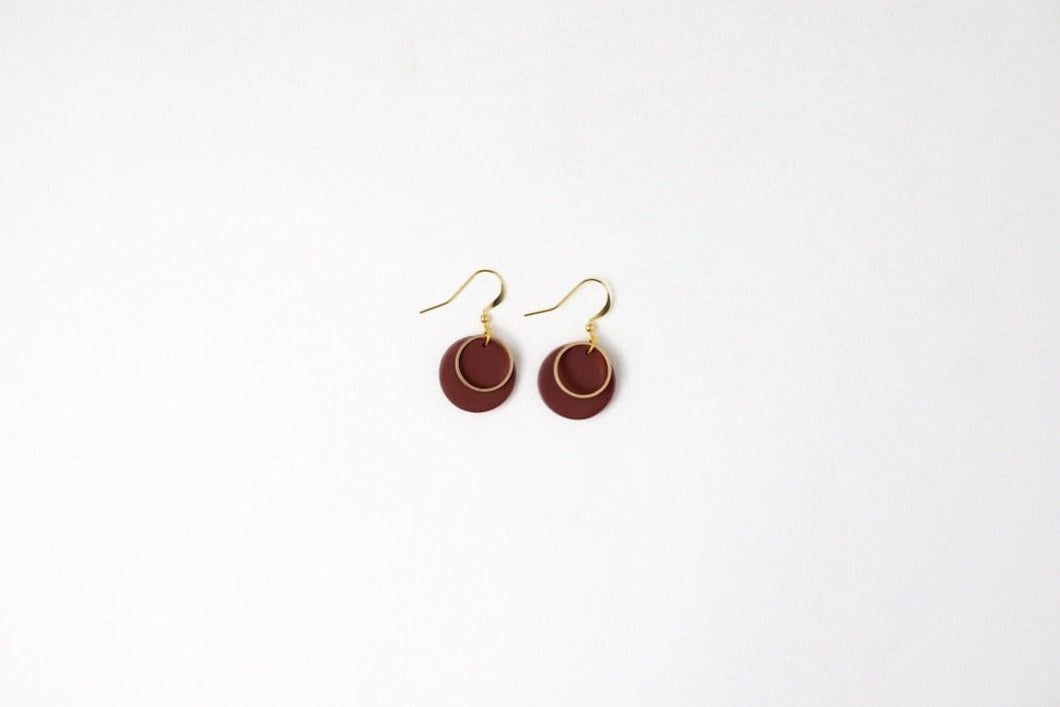 Lynn: Burgandy earrings