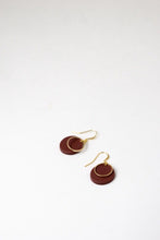 Load image into Gallery viewer, Lynn: Burgandy earrings
