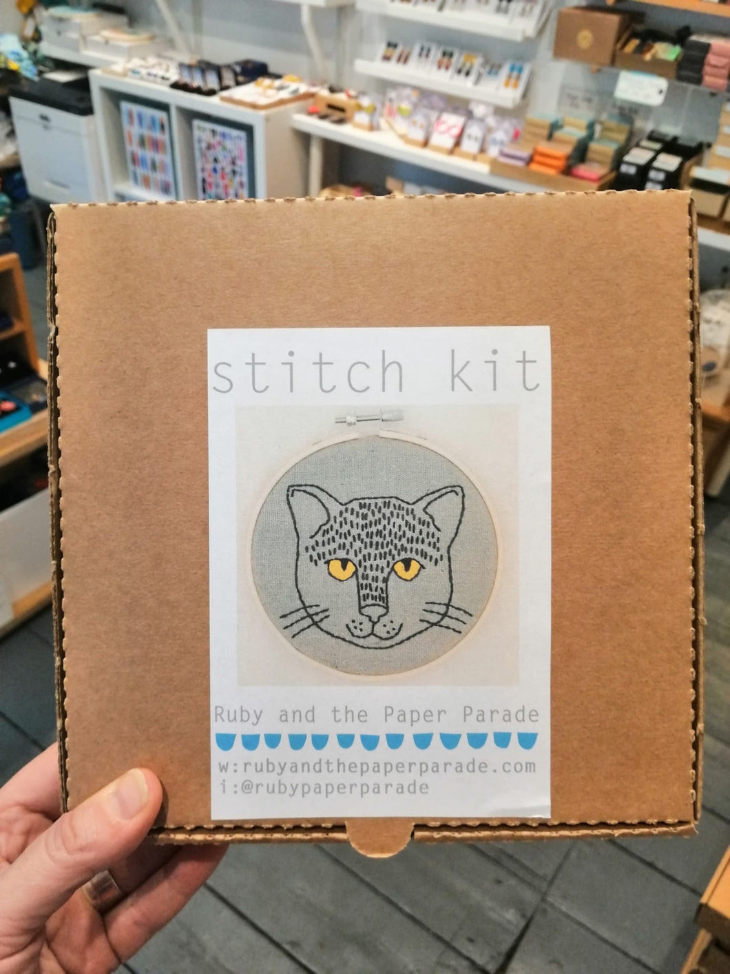 Black cat stitch kit