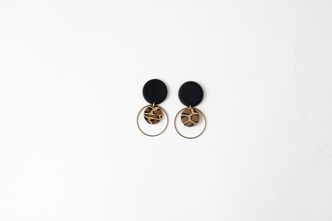 ANGELA: Leopard Stud Earrings